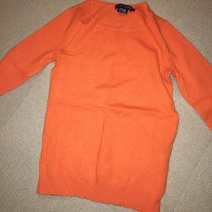 orange 100% cashmere sweater
